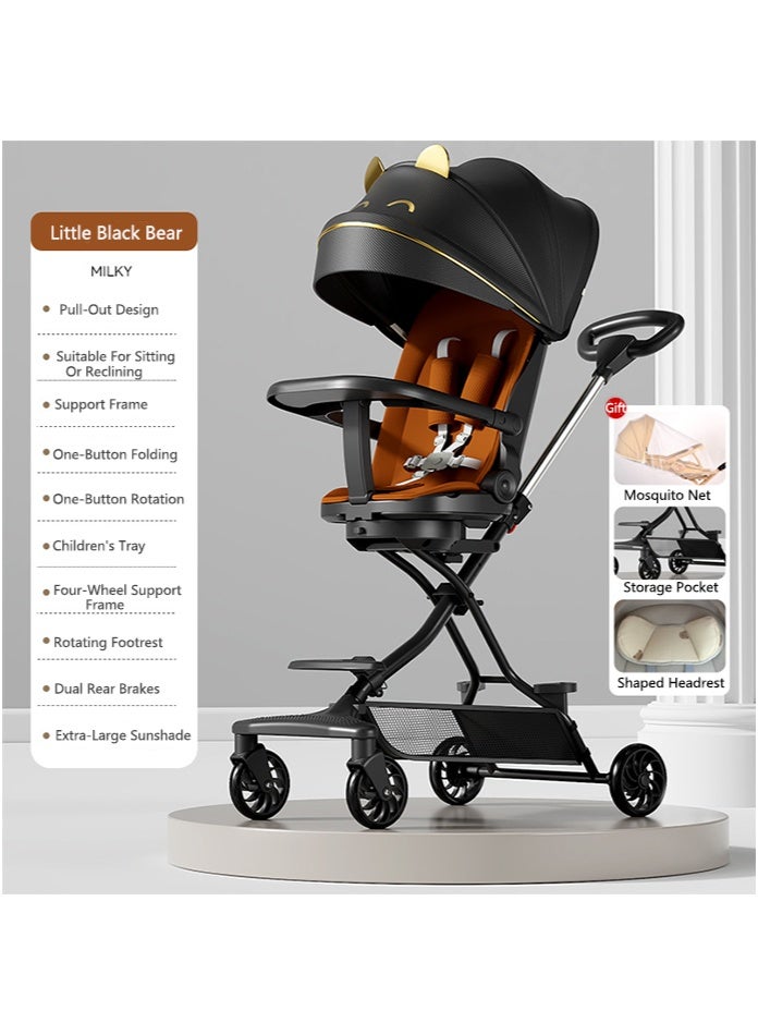 OASIS DESERT Safety First - Smooth Travel System. Baby Stroller With Built-In Baby Safety Seat, Suitable For Newborns To Toddlers. Combination Set, Easy Installation, Large Sunshade, Ample Storage Space That Can Be Folded, Sturdy And Durable. - Image 2
